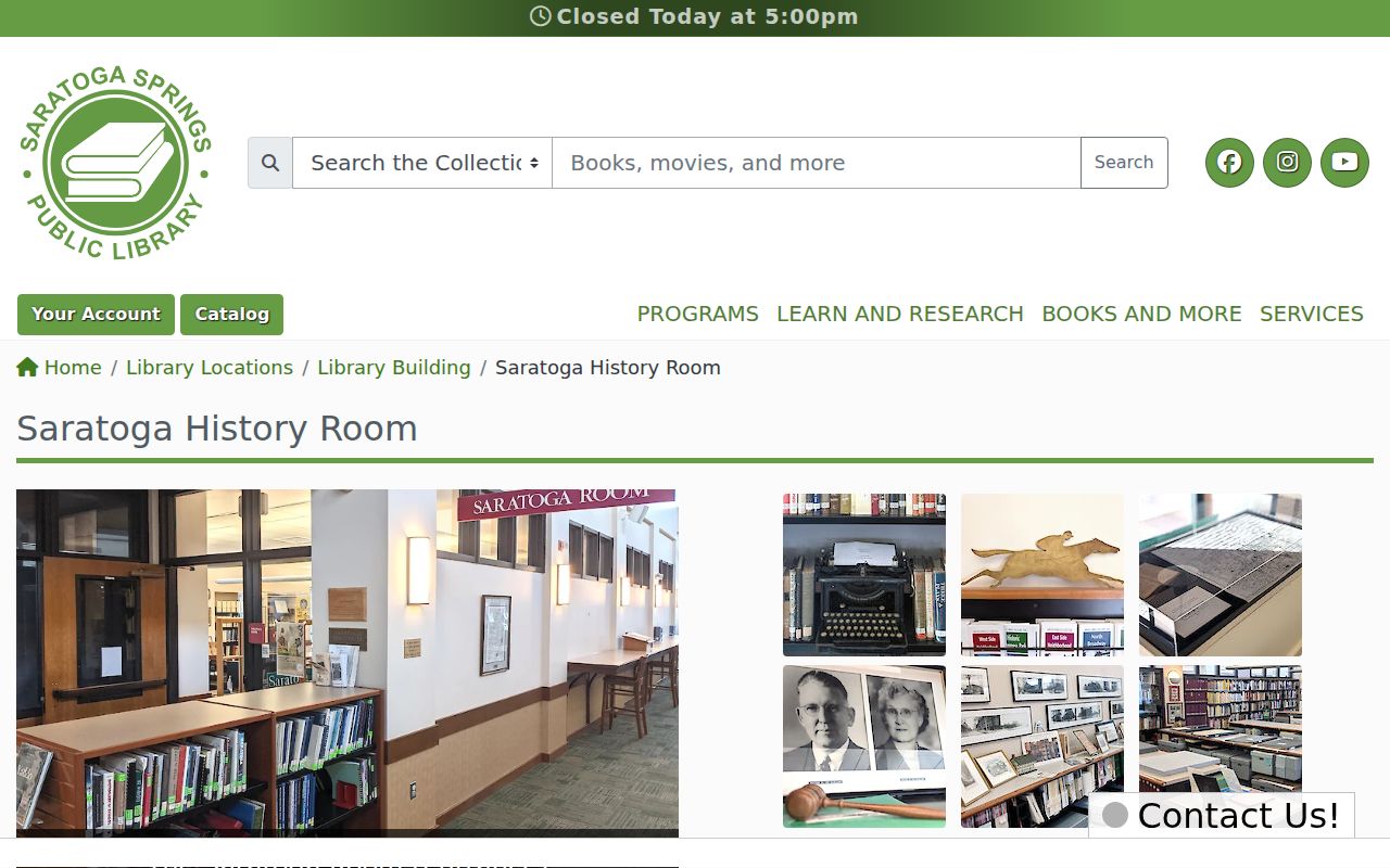 Saratoga County city directory research at the Saratoga Room local-history collection